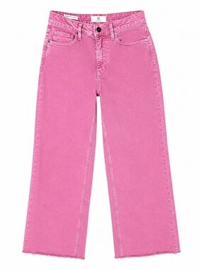 REN Los Angeles Garment Dyed Pink Wide Leg Jeans Women’s Size 5/27